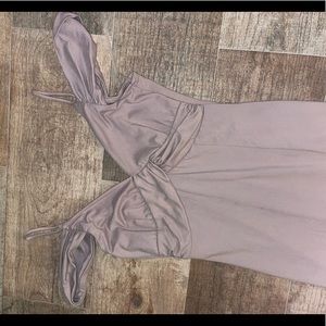 Fashion nova size small maxi gown off the shoulder with straps gently used